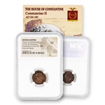 Roman Bronze - Constantine 2nd ( 337 to 340 ) NGC Very Fine
