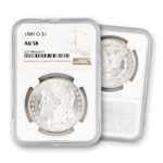 1889 Morgan Dollar - New Orleans - NGC 58