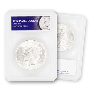 1st Branch Mint Peace Dollar - 1922 Denver - Uncirculated - Defender