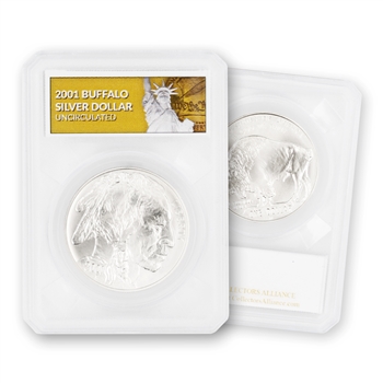 2001 Buffalo Silver Dollar - Uncirculated - Defender