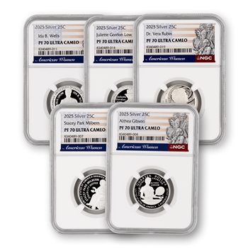 2025 Women Making History Quarters - Silver Proof - NGC 70