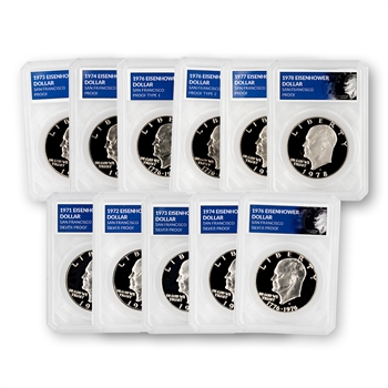 Eisenhower Dollar Silver & Regular Proofs ( 11 )  Defender