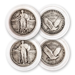 1917 Standing Liberty Qtr - Type 1 & Type 2 - Circulated Plus