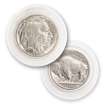 1936 Buffalo Nickel - Super Slider ( AU )