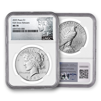 2025 Peace Dollar - Philadelphia - NGC 70 FUN Show