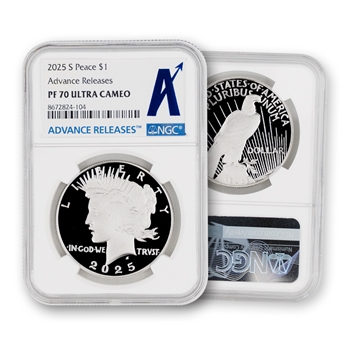 2025 Peace Silver Dollar - S Proof - NGC 70 Advanced Release
