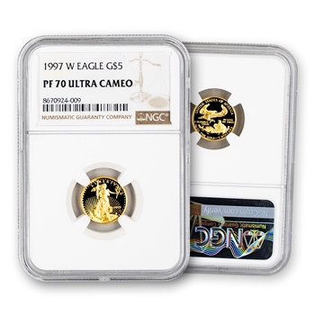 1997 American Eagle $5 Gold - Proof - NGC 70