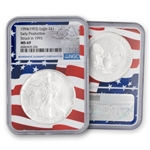 1994 Silver Eagle Struck in 1993 Early Prod NGC 69 Flag Core