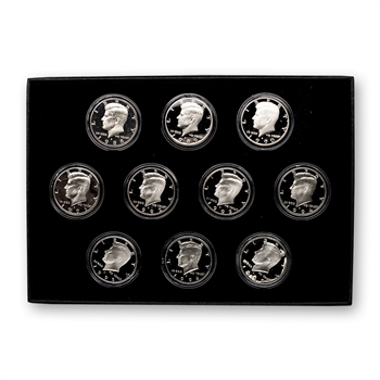 3rd Decade of S Mint Proof Kennedys  ( 88 to 97 )