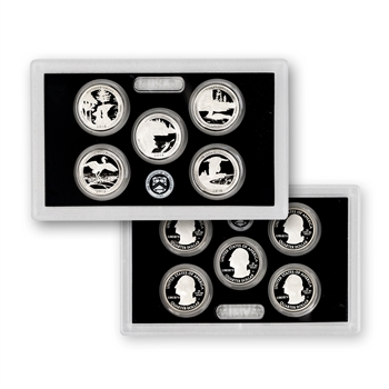 2018 Silver 5 pc Qtr Proof Set - Lens