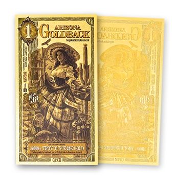 $1 Goldback Note - Arizona