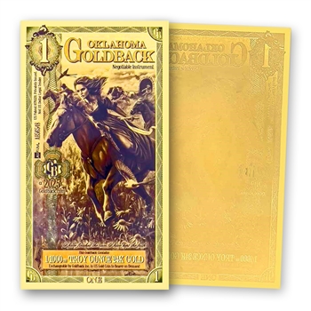 $1 Goldback Note - Oklahoma