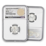 1943 Lincoln Cent - Philadelphia - NGC 65 Original Bag