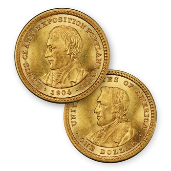 1904 Lewis and Clark $1 Gold - Uncirculated
