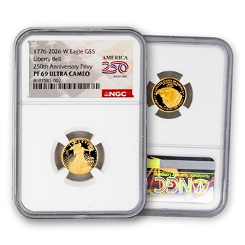 2026 American Eagle $5 Gold - Proof - USA 250 - NGC 69