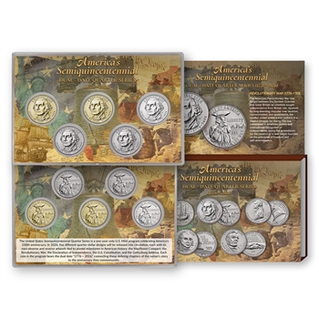 1776-2026 Quarter Set - 5pc Set - Revolutionary War