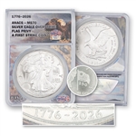 2026 SE Carr Overstrike 1776-2026 Flag - ANACS 70