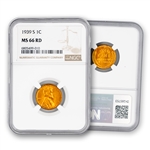 1939 Lincoln Wheat Cent - San Francisco- NGC 66 Red