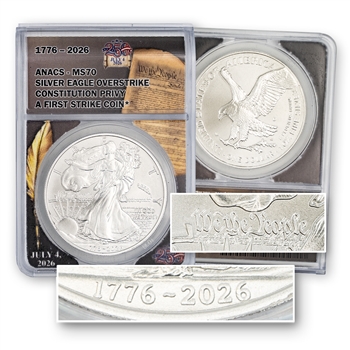 2026 SE Carr Overstrike 1776-2026 Constitution - ANACS 70