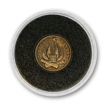 Civil War Token - Flag & Cannon Design