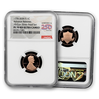 2026 Lincoln Cent - Proof - USA 250 - NGC 70 Advanced Release