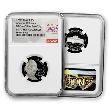 2026 Jefferson Nickel - Proof - USA 250 - NGC 70 Advance Release