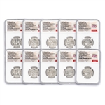 2026 Quarters - 10pc P & D Set - USA 250 - NGC 68 Adv Release