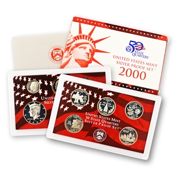 2000 US Silver Proof Set - Modern (10 pc)