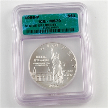 1986 Statue of Liberty Dollar - Certified 70