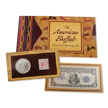 2001 Buffalo Dollar Coin & Currency Set