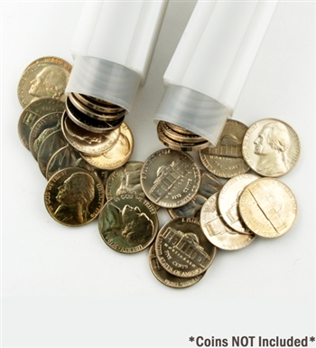 Coin Tube - Nickel (Holds 40 Coins) - 21.2 mm - Qty 1