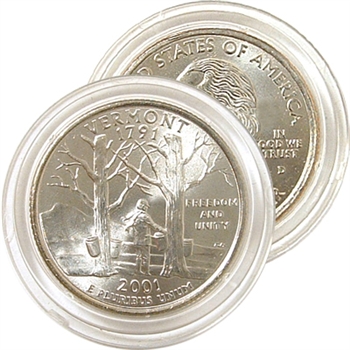 2001 Vermont Uncirculated Quarter - Denver Mint