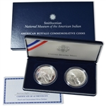 2001 Buffalo Dollar Set - 2 piece - Proof & UNC - OGP