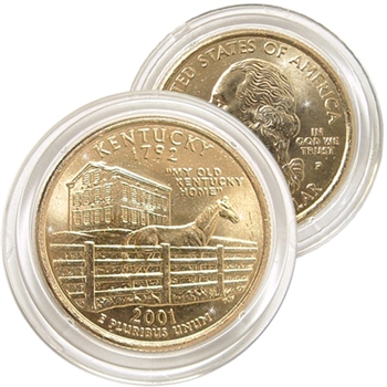 2001 Kentucky 24 Karat Gold Quarter - Philadelphia