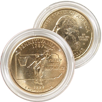 1999 Pennsylvania 24 Karat Gold Quarter - Denver