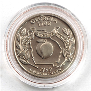 1999 Georgia Proof Quarter - San Francisco Mint