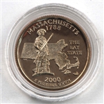 2000 Massachusetts Proof Quarter - San Francisco Mint