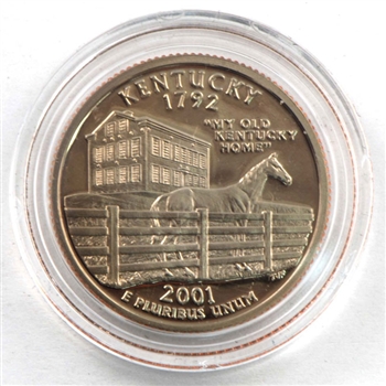 2001 Kentucky Proof Quarter - San Francisco Mint