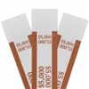 Brown $5000 Self Sealing Currency Straps (20,000/case)