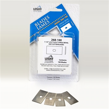 Logan 268 FEE Single Bevel Replacement Blades (100 pack)