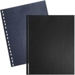 Pre-Punched 44-hole .248 Pitch Regency Black Covers 8-1/2" X 11" Square Corners (Pk/100)