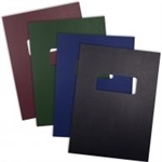 Regency Navy Blue Covers 8-1/2" X 11" Square Corners w/ Standard Title Window (Pk/100)