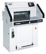 MBM Triumph 5560 LT 21-5/8" Automatic Programmable Hydraulic Paper Cutter With Air Tables VRCut Ready