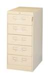 Tennsco 5 Drawer Card & Multimedia Storage Cabinet