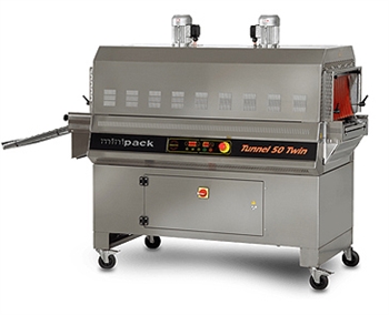 MiniPack Stainless Steel Twin Tunnel 50 Shrink Wrap Tunnel System