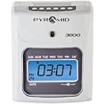 Pyramid 3800 Auto-Totaling Punch Card Time Clock