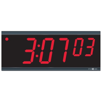 Pyramid 4", 6-Digit Digital LED Clock