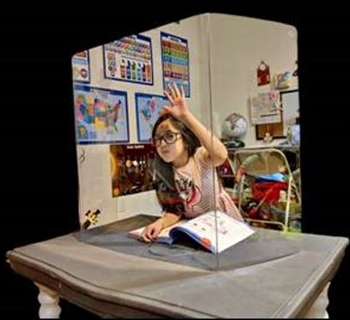 Transparent Three-Sided Desk Shield (10ct)