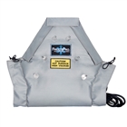 Removable frost protection isolation blanket for valves, fittings and other heat processing applications.