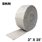 8 millimeter thick hydrophobic insulation mat tape 3 inches wide and 25 fit long